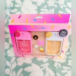 Palm Party Sweet Treat Hand Sanitizer Set With DIY Charms 🍩💕